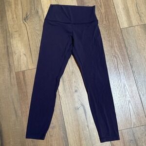 Lululemon Align High Rise Leggings Dark Plum Purple Nulu Yoga Pants Womens Sz 22
